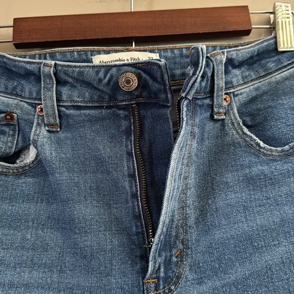 Abercrombie&Fitch The skinny High Rise Curve Love Blue Women's Jeans Sz 27 - Picture 6 of 9
